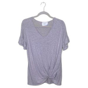 Built by Dreamers Short Sleeve Beige Top Size Small